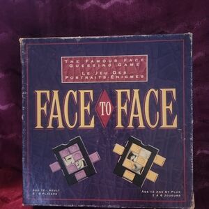 Rare 1993 Famous Face Guessing Game Face to Face